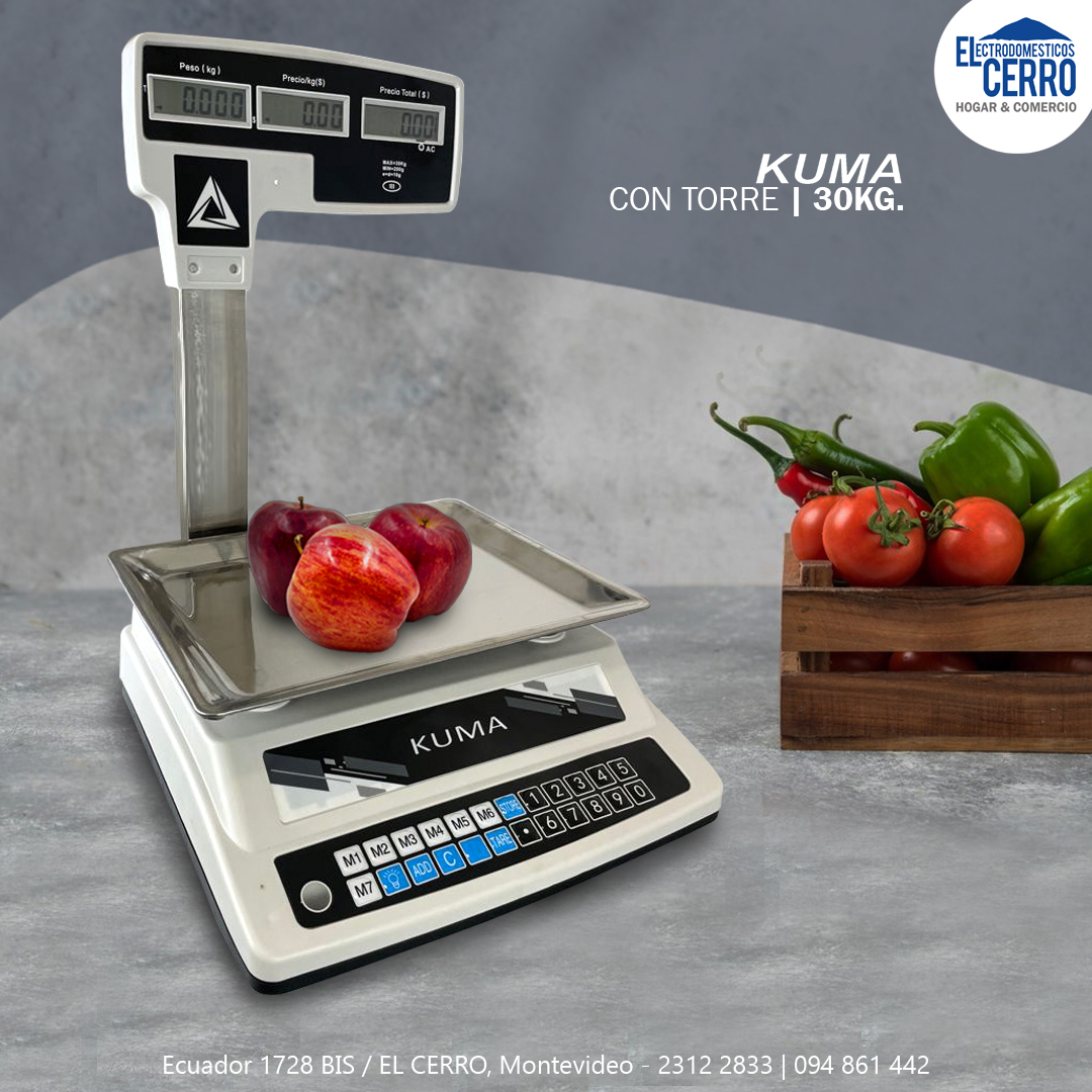 Balanza Digital Systel | Clipse | 30kg s/ torre