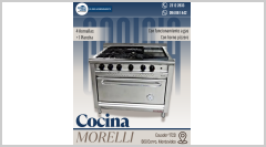 COCINA INDUSTRIAL MORELLI NOVA 11004H I A GAS